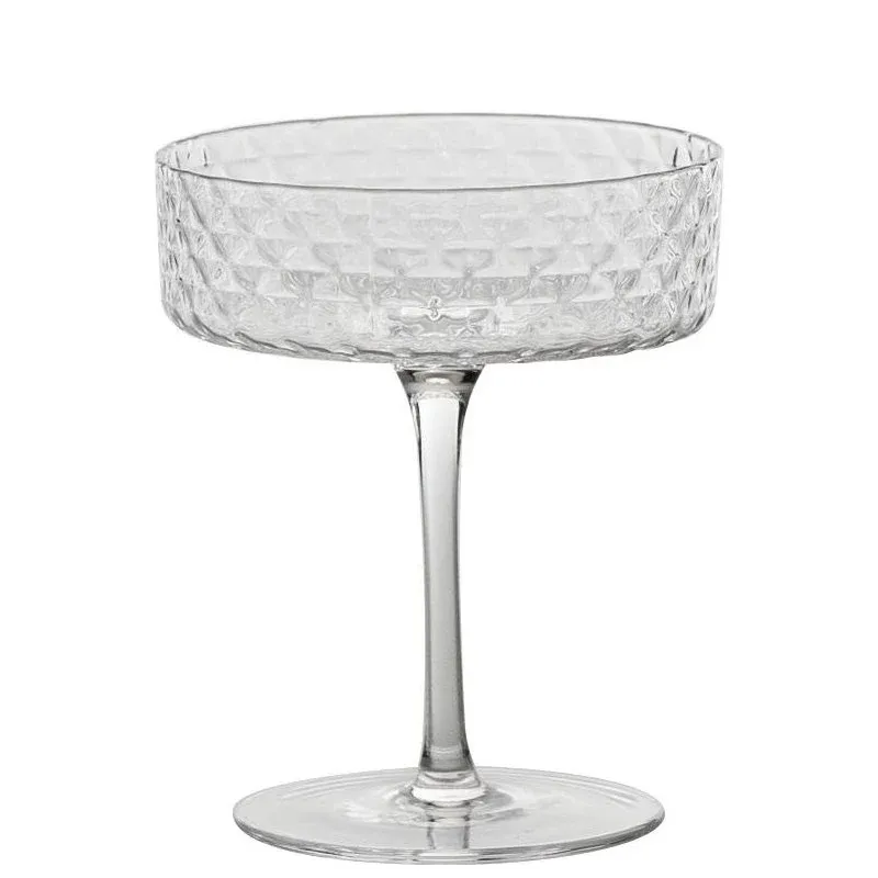 25 cl - Zafferano Veneziano Mixology Coppa Champagne in Vetro - Set 4 Pezzi Di Tendenza