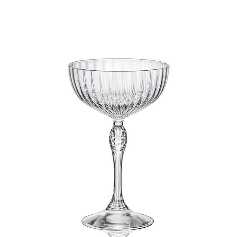 Solo Oggi 23 cl - Bormioli Rocco America 20s Calice Coupe in Vetro - Set 6 Pezzi