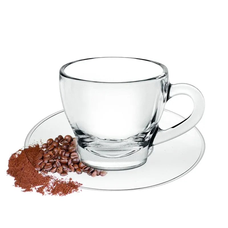 8 cl - Borgonovo Ischia Tazzina Caffé in Vetro - Set 6 Pezzi Scelto Dai Clienti