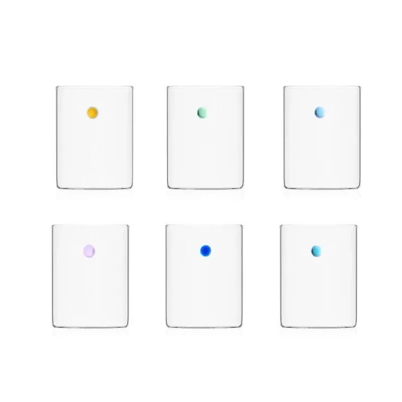 30 cl - Ichendorf Soleis Bicchiere Acqua Punto in Vetro Borosilicato - Set 6 Pezzi Soddisfatti O Rimborsati