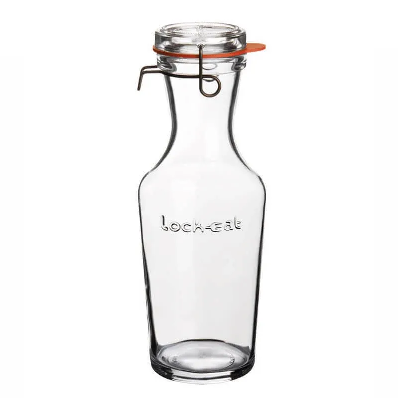 1 Litro - Bormioli Luigi Lock Eat Caraffa in Vetro - Set 6 Pezzi Bestseller