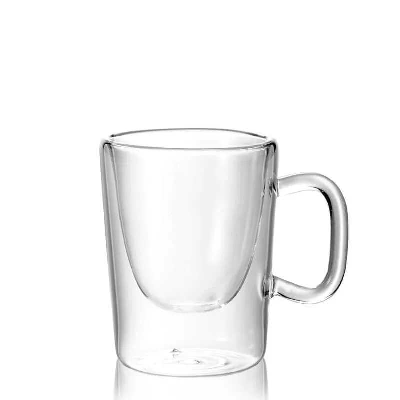 Subito Disponibile 8.5 cl - Bormioli Luigi Thermic Glass Tazzina Caffé Etiopia in Vetro Borosilicato - Set 2 Pezzi