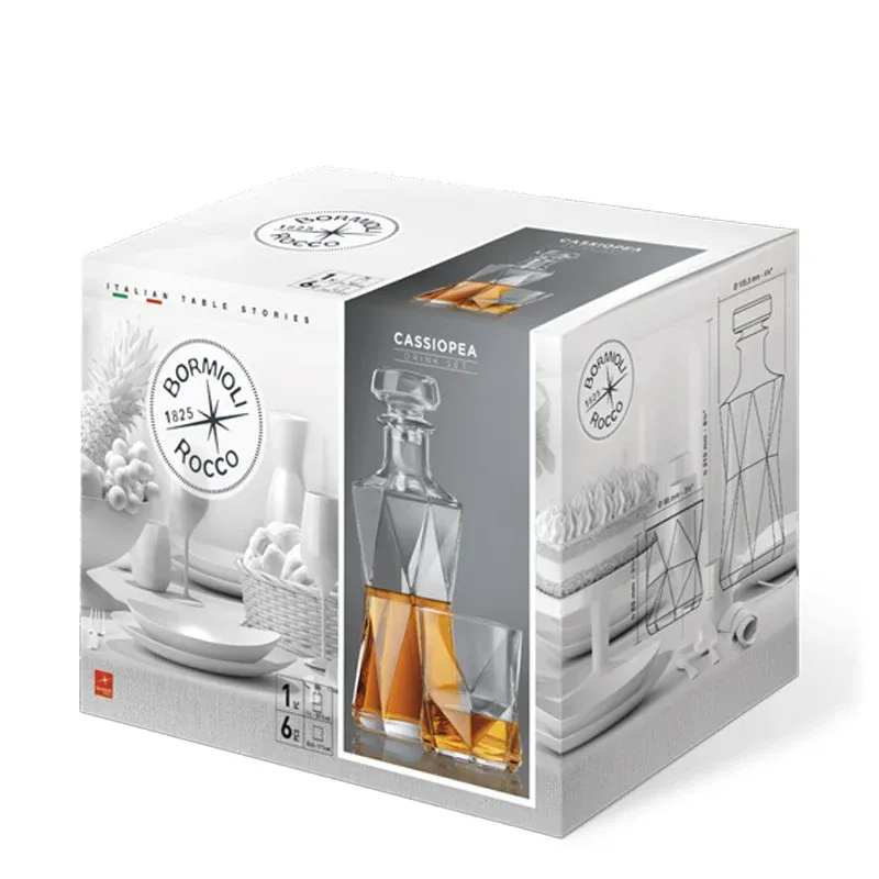Bormioli Rocco Cassiopea Set Whisky in Vetro - Set 7 Pezzi Compra Adesso