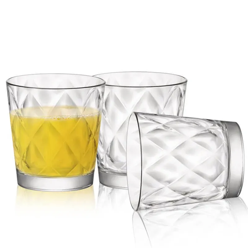 24 cl - Bormioli Rocco Kaleido Bicchiere Acqua in Vetro - Set 6 Pezzi Professionale