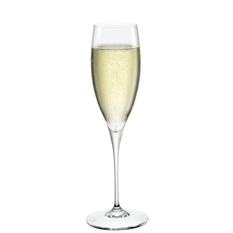 26 cl - Bormioli Rocco Premium Calice Flute in Vetro - Set 6 Pezzi Esclusivo