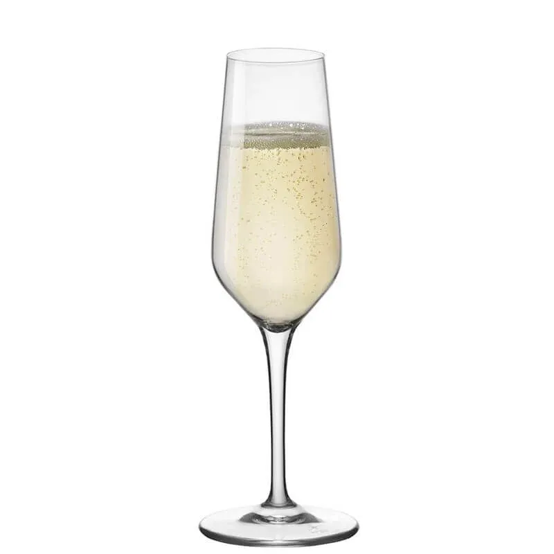 23 cl - Bormioli Rocco Electra Calice Flute in Vetro - Set 6 Pezzi Offerta Lampo