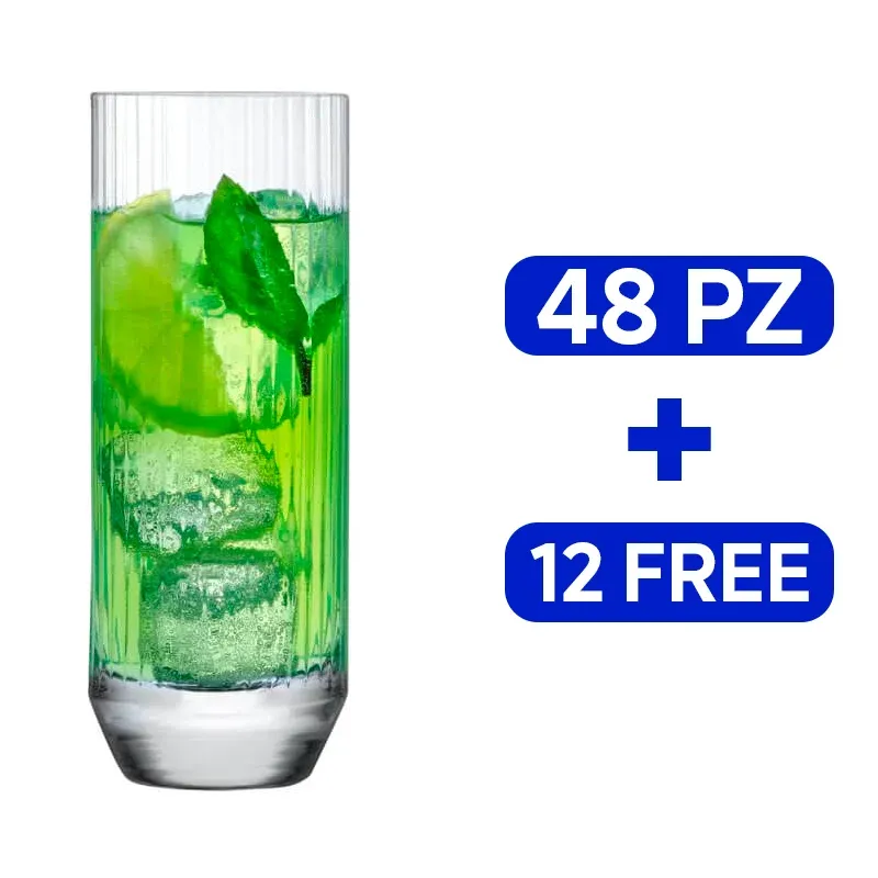 34 cl - Nude Big Top Bicchiere Cocktail in Vetro - Set 60 Pezzi Scelto Dai Clienti
