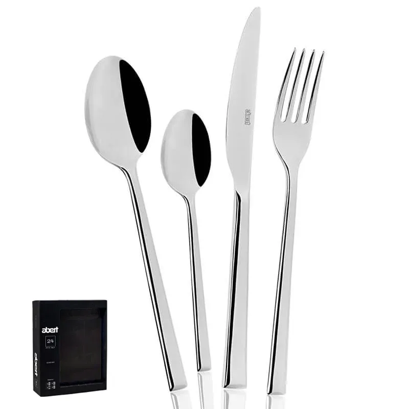 Abert Dinamica Servizio Posate In Acciaio Inox - Set 24 Pz Consegna Rapida
