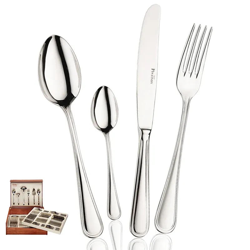 Direttamente Dal Produttore Pintinox Sirio Servizio Posate In Acciaio Inox - Set 126 Pz