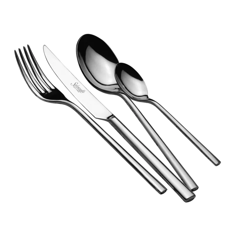 Salvinelli 250 Servizio Posate In Acciaio Inox - Set 24 Pz Spedizione Espresso