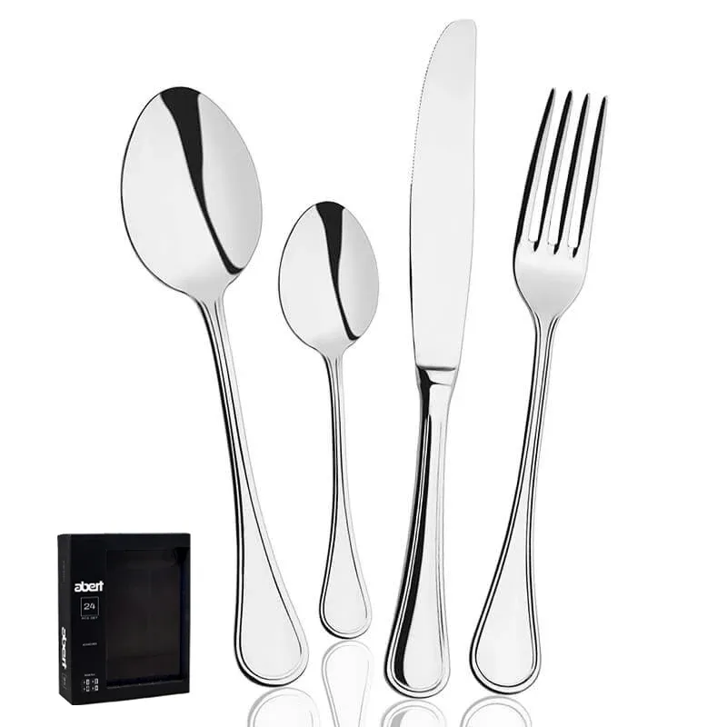 Prezzo Basso Abert Imperial Servizio Posate In Acciaio Inox - Set 24 Pz