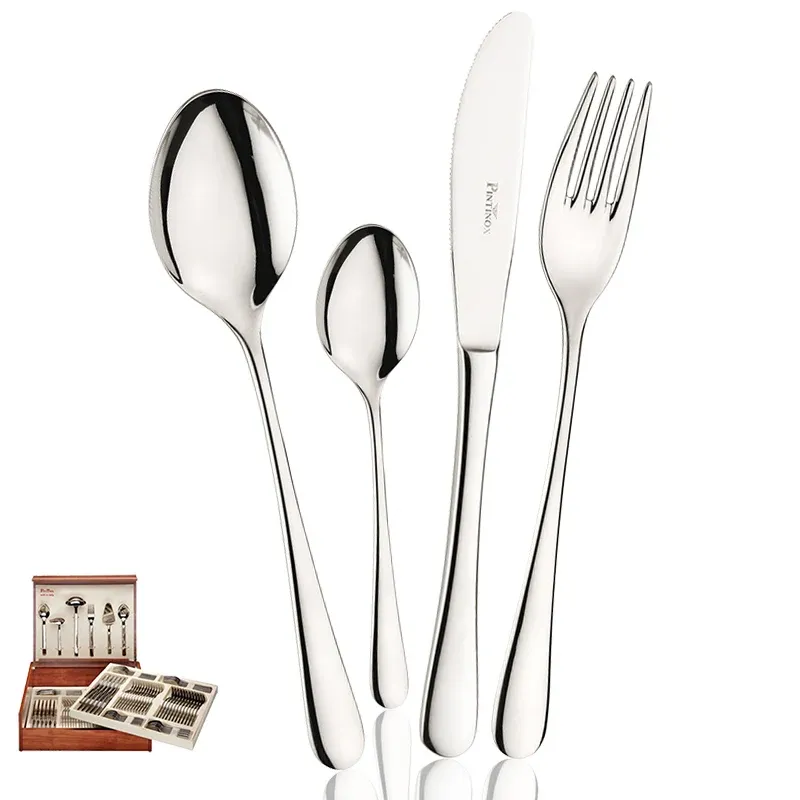 Direttamente Dal Produttore Pintinox Hotel Servizio Posate In Acciaio Inox - Set 126 Pz