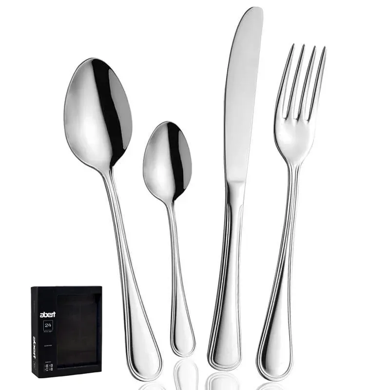 Abert Victory Servizio Posate In Acciaio Inox - Set 24 Pz Professionale