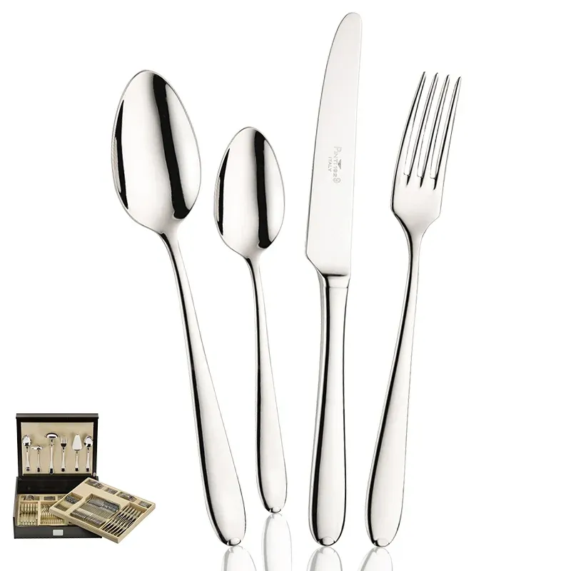 Promo Stagionale Pintinox Palladium Servizio Posate In Acciaio Inox - Set 126 Pz