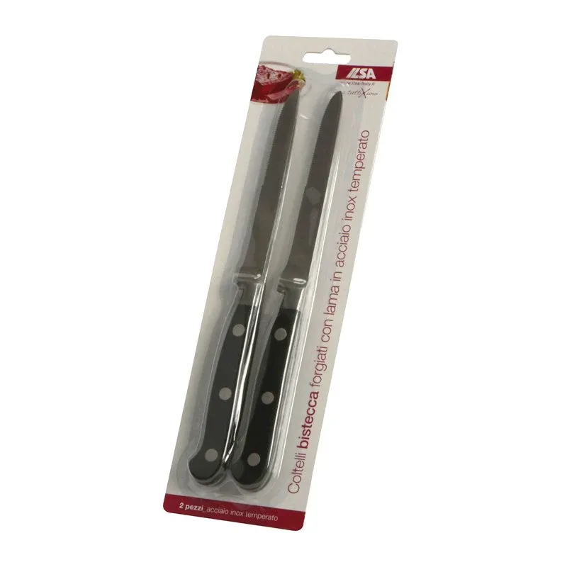Direttamente Dal Produttore 20.5 Cm - Ilsa TuttiXUno Coltello Bistecca In Acciaio Inox - Set 2 Pz
