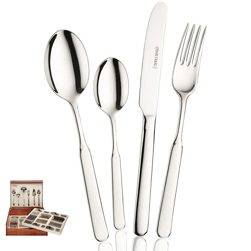 Più Venduto Pintinox Casali Servizio Posate In Acciaio Inox - Set 126 Pz