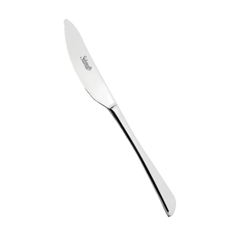 Salvinelli Perpizza Coltello Tavola In Acciaio Inox - Set 12 Pz Quantità Limitata