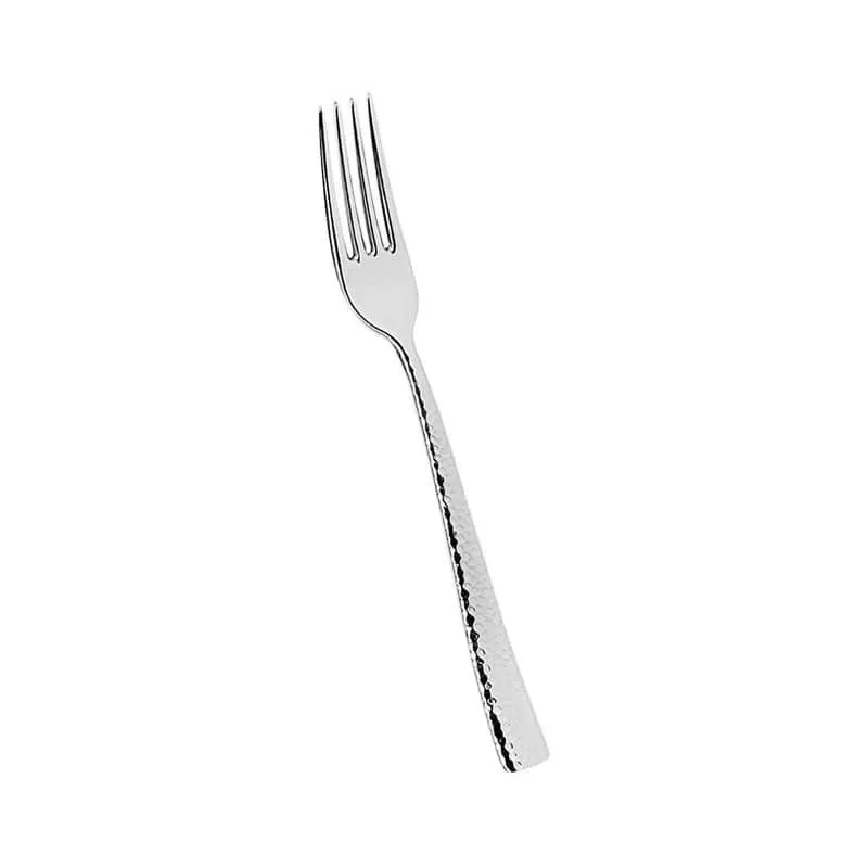 Abert Rinascimento Forchetta Tavola Martellato In Acciaio Inox - Set 12 Pz Spedito Oggi