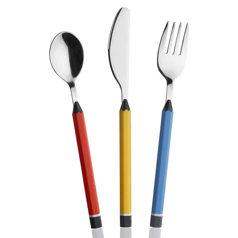 Occasione Imperdibile Pintinox Matite Posate Per Bambini In Acciaio Inox - Set 3 Pz