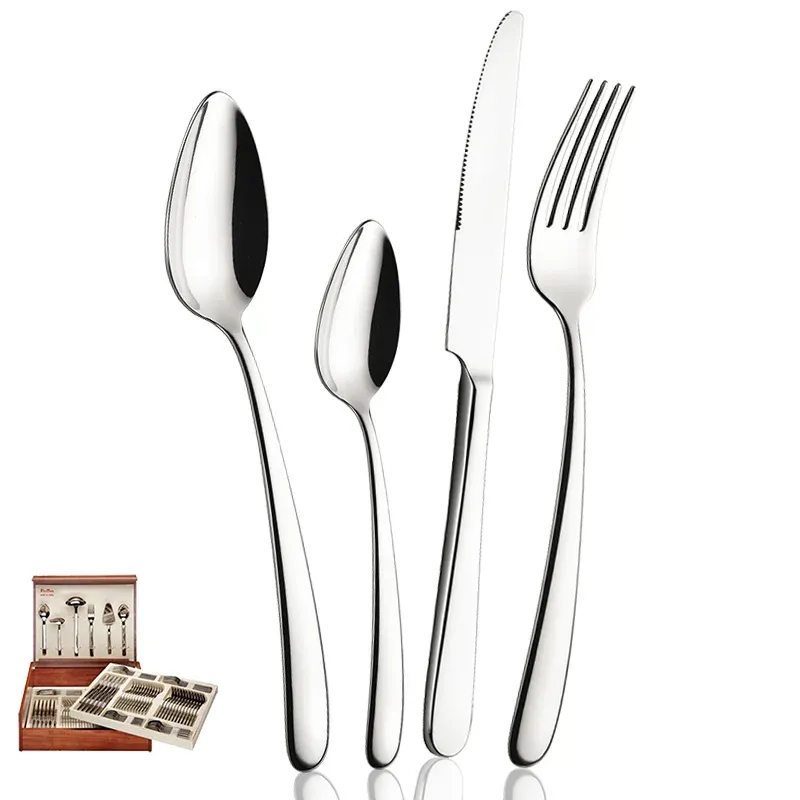 Subito Disponibile Pintinox Savoy Servizio Posate In Acciaio Inox - Set 126 Pz