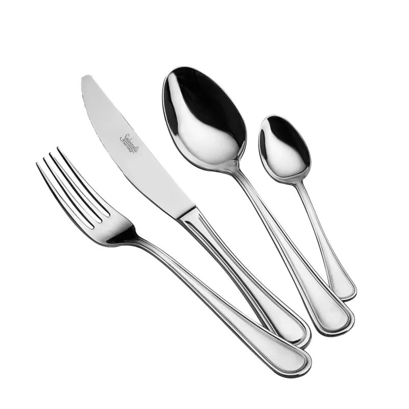 Scelto Dai Clienti Salvinelli Queen Servizio Posate In Acciaio Inox - Set 24 Pz
