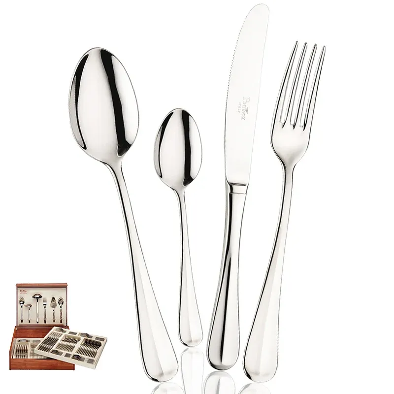 Di Tendenza Pintinox Roma Servizio Posate In Acciaio Inox - Set 126 Pz