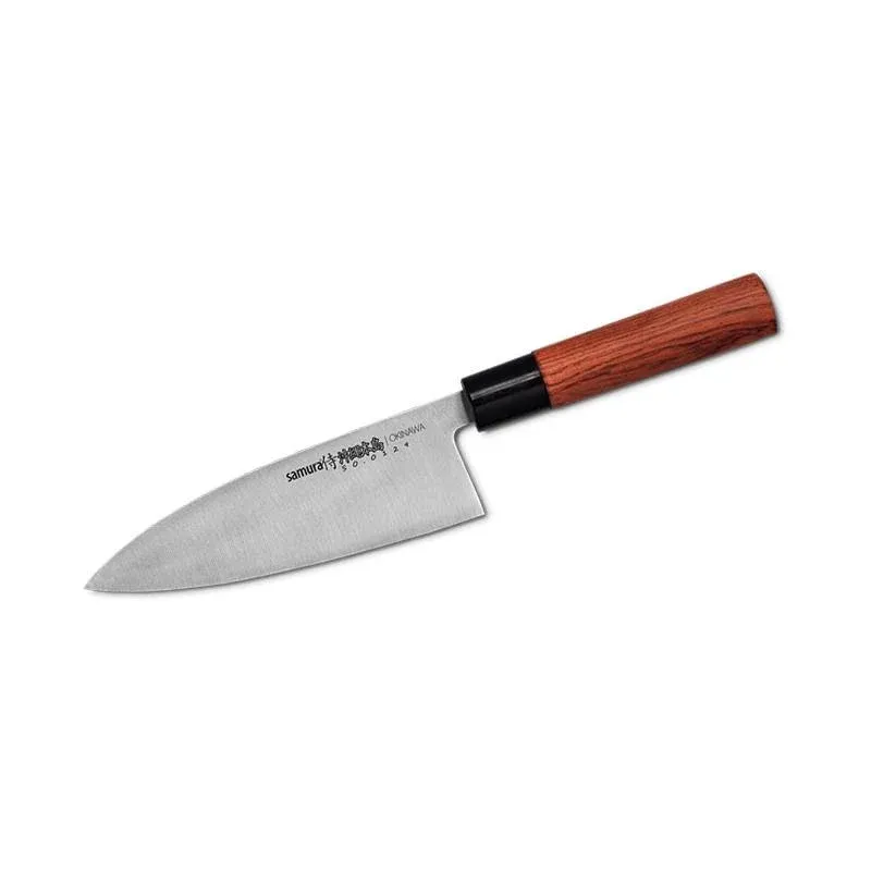 Prezzo Basso 17 cm - Samura Okinawa Coltello Deba In Acciaio Inox