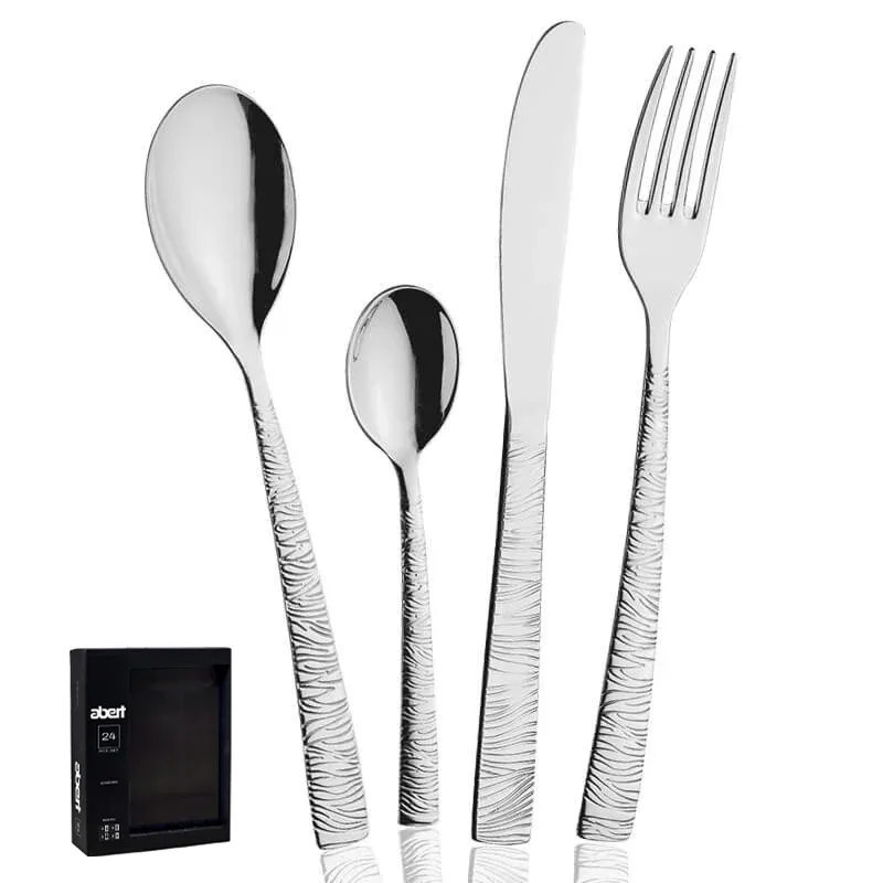 Abert Naif Servizio Posate In Acciaio Inox - Set 24 Pz Bestseller