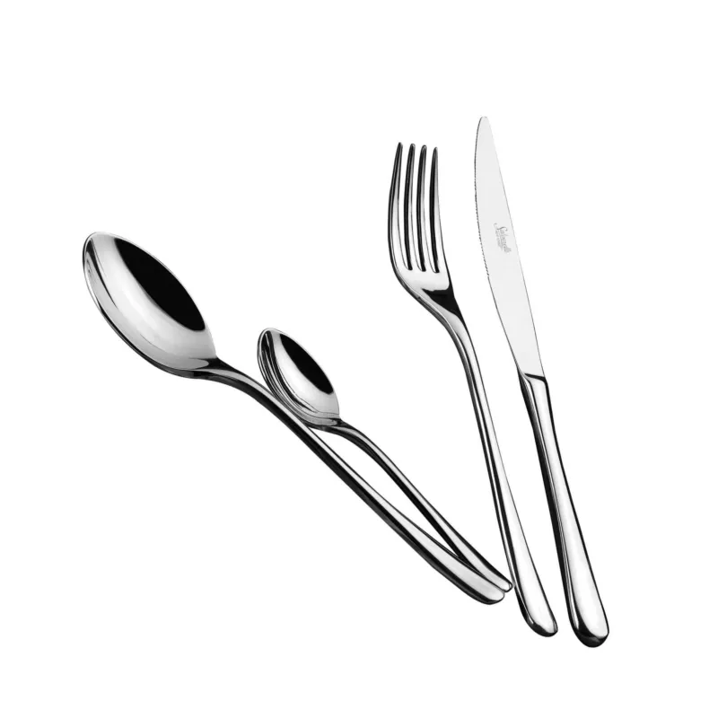 Salvinelli Princess Servizio Posate In Acciaio Inox - Set 24 Pz Reso Gratuito