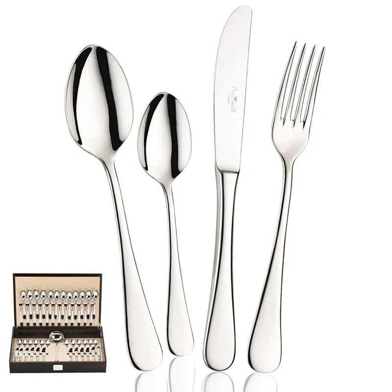 Esclusivo Pintinox Pitagora Servizio Posate In Acciaio Inox - Set 49 Pz