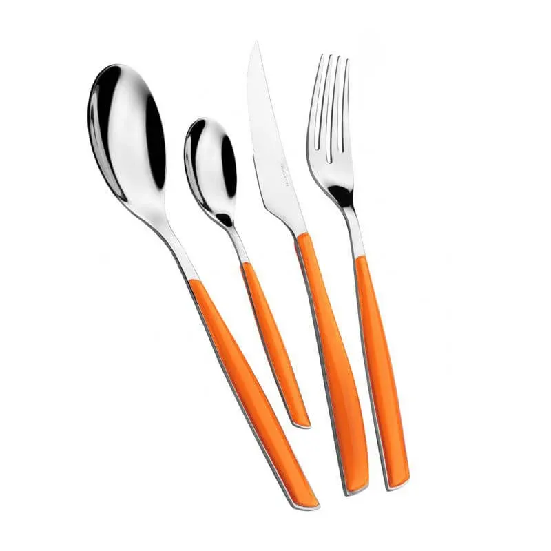 Novità Bugatti Glamour Servizio Posate Acciaio Inox e SAN - Set 24 Pz