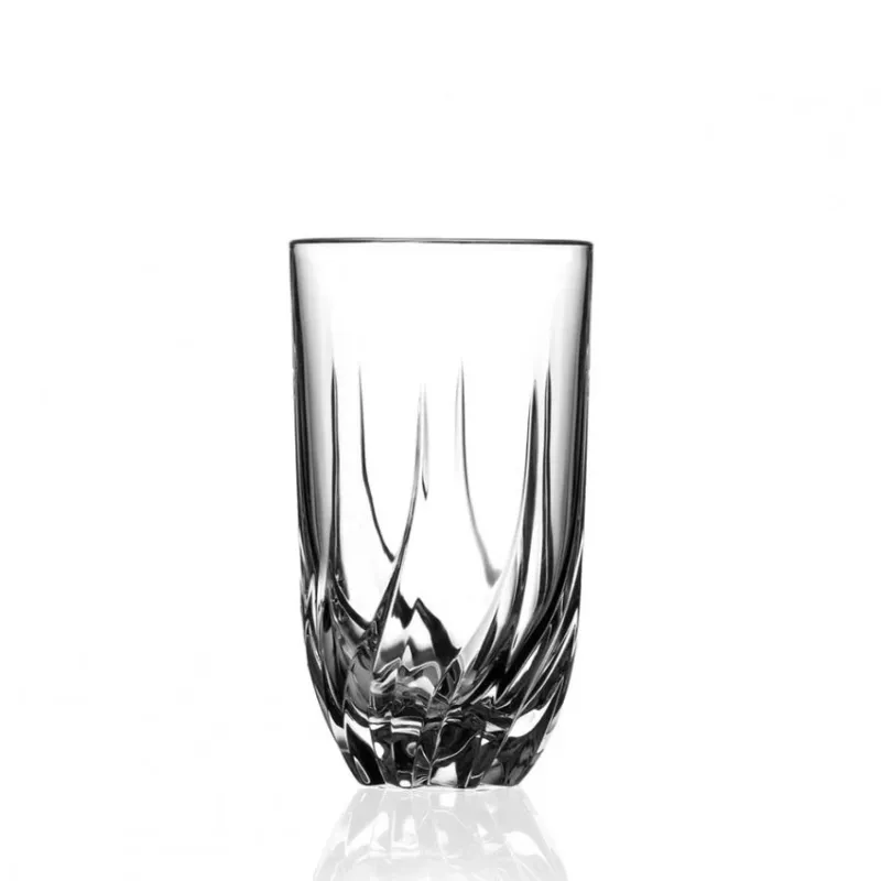 Spedizione Espresso 47 cl - Rcr Cristalleria Italiana Trix Bicchiere Bibita In Vetro - Set 6 Pz