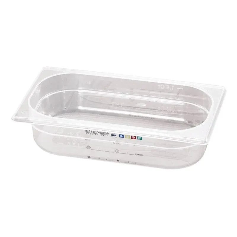 17.6 x 10.8 x H 10 cm - Paderno GN Series 15100 Bacinella GN 1/9 In Polipropilene Spedito Oggi