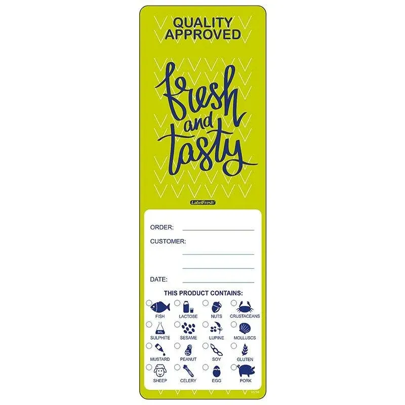 Paderno Etichetta Adesiva Per Allergeni Per Delivery - Set 250 Pz Prezzo Conveniente