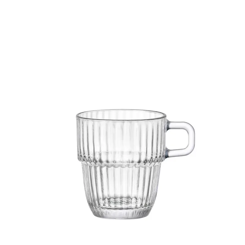 18.5 cl - Bormioli Rocco Barshine Double Espresso Tazza Cappuccino In Vetro Set 12 Pz Scelto Dai Clienti
