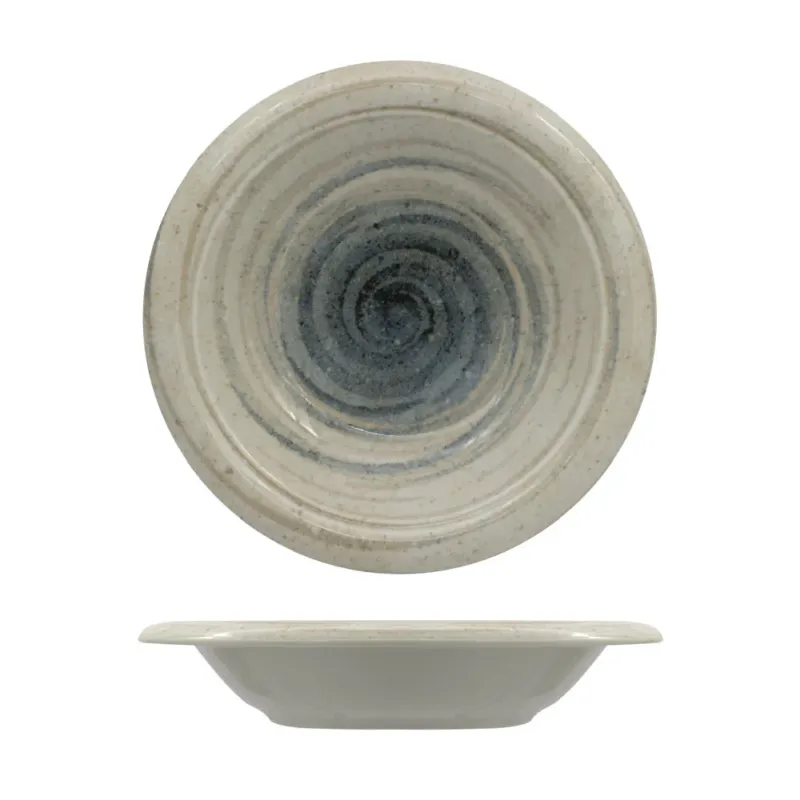 Promozione 28 cm - Saturnia Giotto Around Piatto Fondo Pasta In Porcellana Set 6 Pz