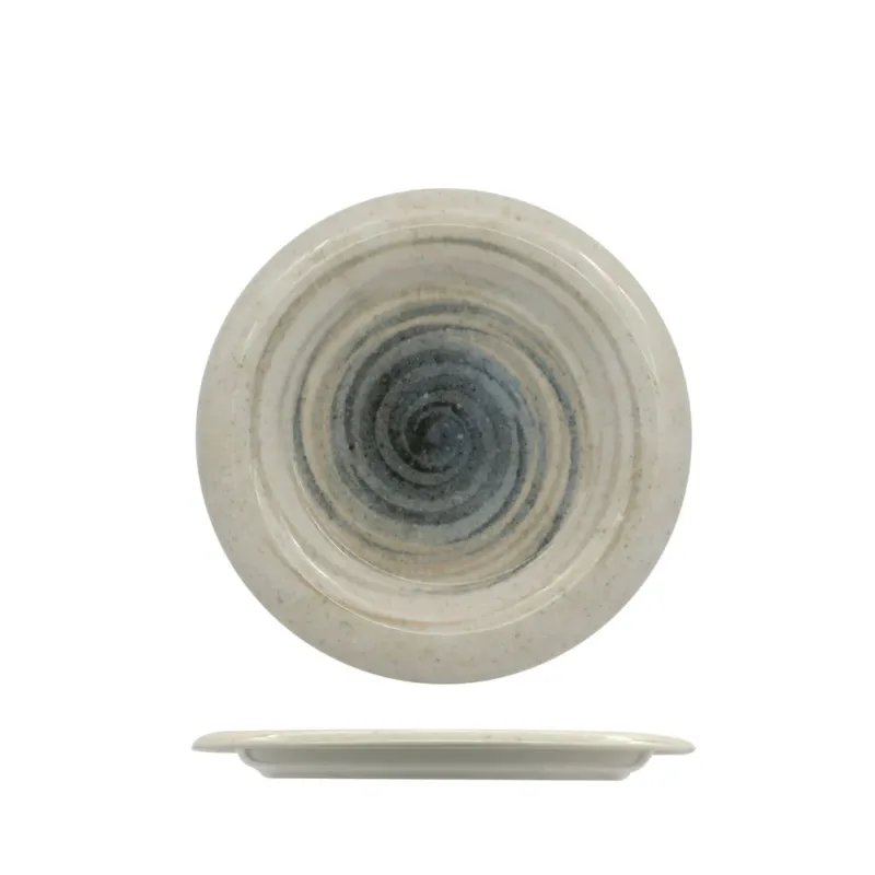18 cm - Saturnia Giotto Around Piatto Frutta In Porcellana Set 10 Pz Promozione Esclusiva