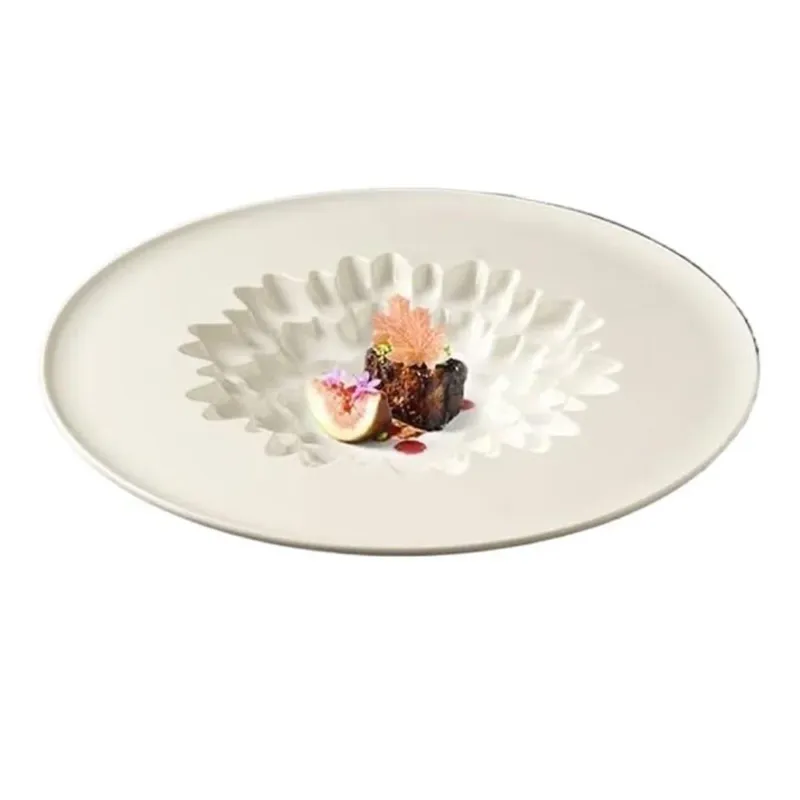 28.7 cm - Essentia Magnesium Cave Piatto Presentazione In Porcellana Set 2 Pz Saldi