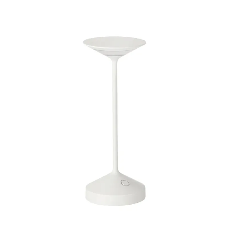 22 cm - Abert Tempo Mini Lampada Da Tavolo Ricaricabile In Alluminio Reso Gratuito