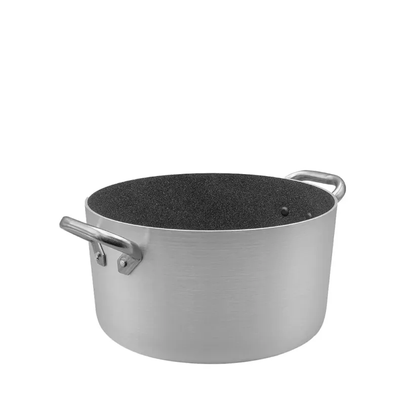 Prezzo Conveniente Agnelli SharkSkin Casseruola Alta In Alluminio Antiaderente Con 2 Maniglie Acciaio Inox