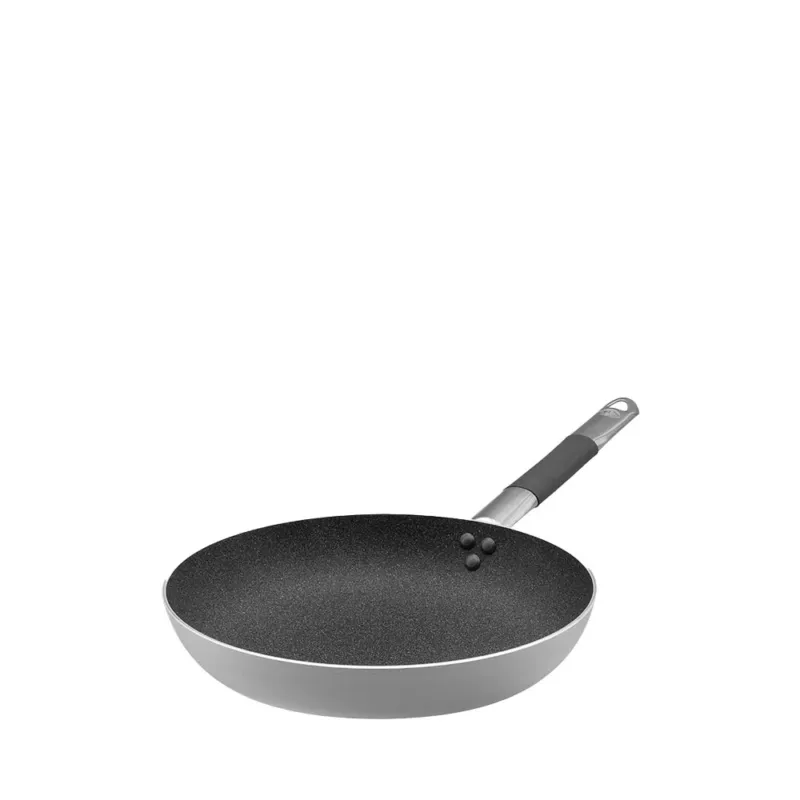 Offerta Lampo Agnelli SharkSkin Padella Bassa Svasata In Alluminio Antiaderente Con Manico In Acciaio Inox Cool