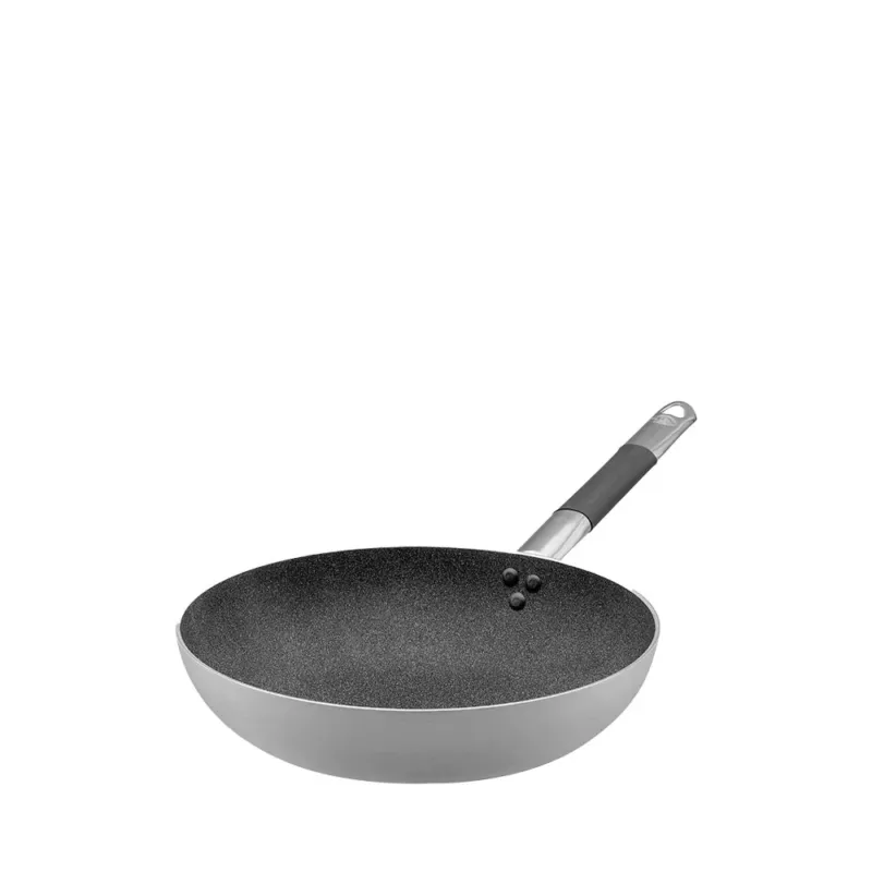 Agnelli SharkSkin Padella Alta Svasata In Alluminio Antiaderente Con Manico In Acciaio Inox Cool Esclusivo