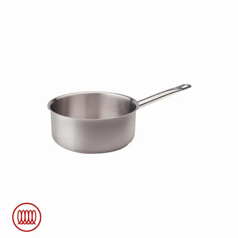 Subito Disponibile Agnelli Acciaio Inox Casseruola Bassa Induzione Con Manico Tubolare