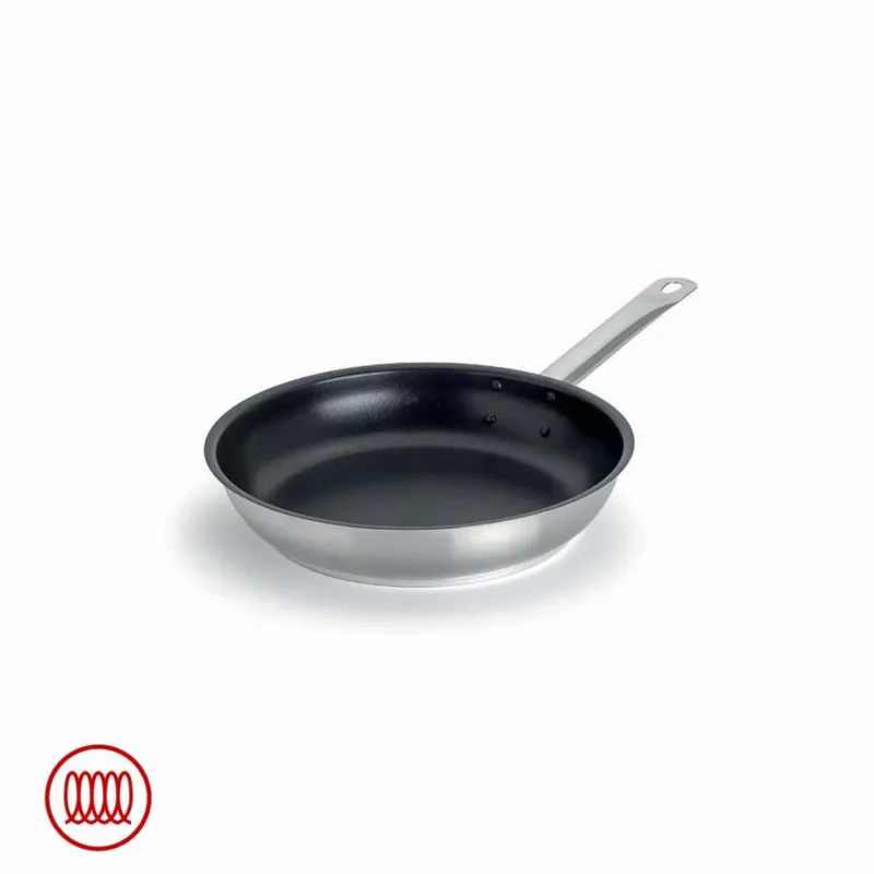 Ordina Subito Agnelli Acciaio Inox Platinum Padella Bassa Induzione Antiaderente Con Manico