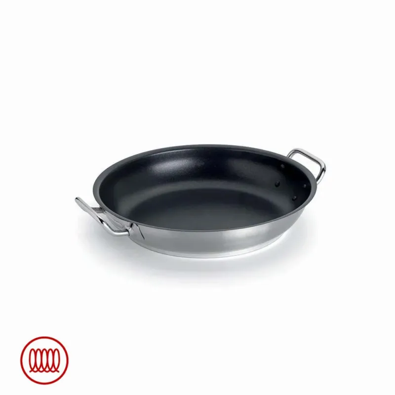 Agnelli Acciaio Inox Platinum Tegame Basso Induzione Antiaderente Con Due Maniglie Ultime Pezzi