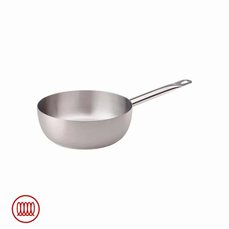 Agnelli Acciaio Inox Padella Alta Conica Induzione Con Manico Tubolare Novità