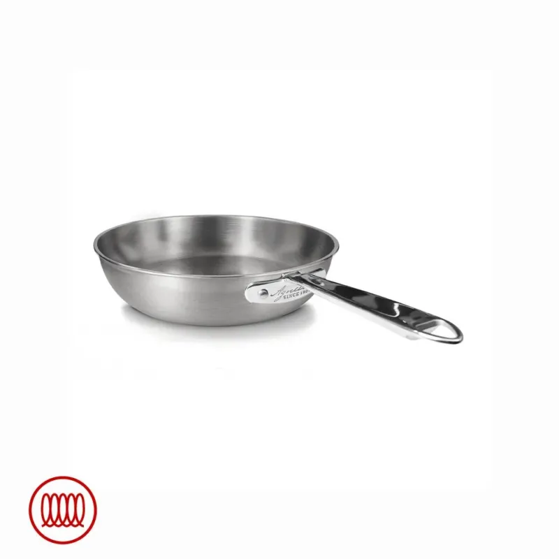 Agnelli Alu-Inox 3-ply Padella Alta Induzione Con Manico Tubolare In AluInox Scelto Dai Clienti
