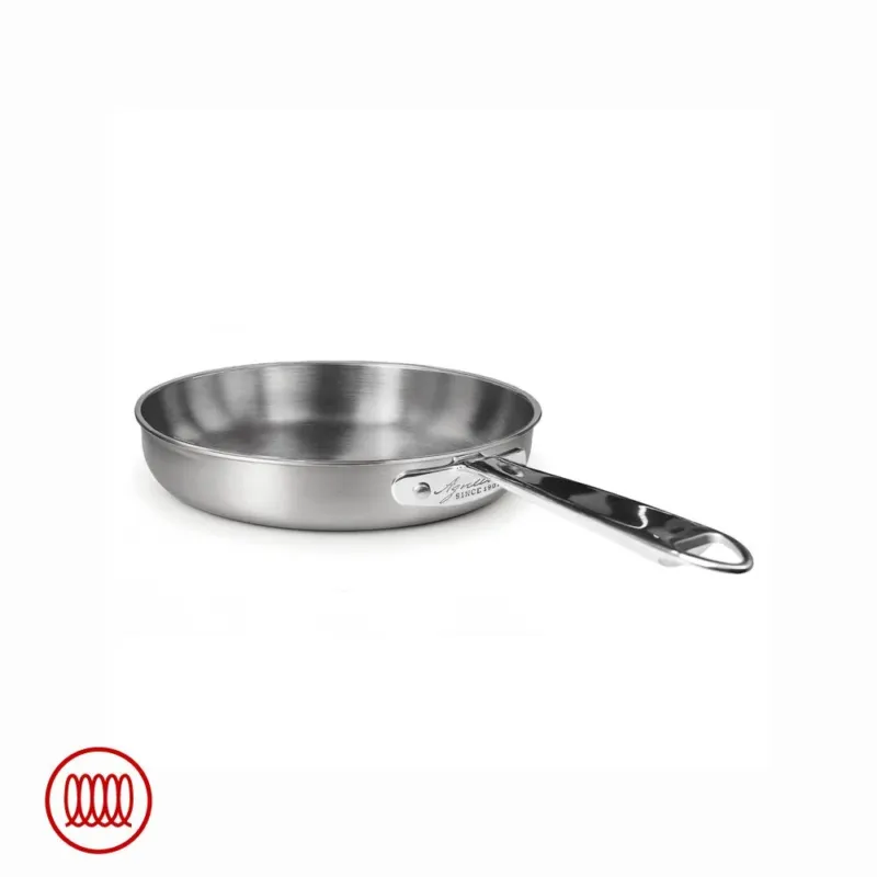 Agnelli Alu-Inox 3-ply Padella Bassa Induzione Con Manico Tubolare In AluInox Offerta