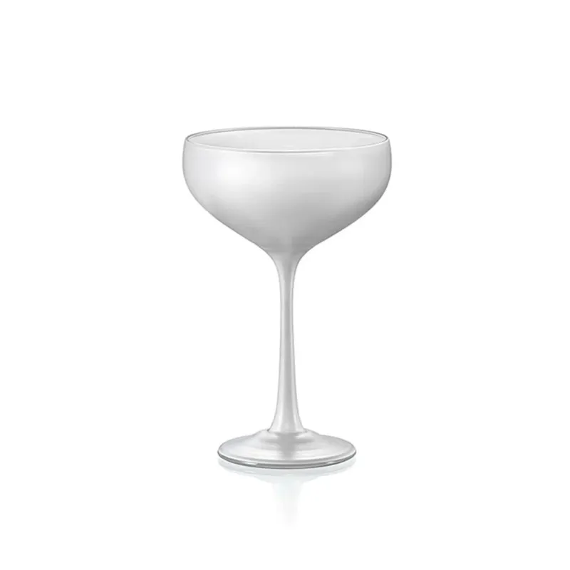 18 cl - Crystalex Bohemia Pralines Coppa Cocktail Champagne In Vetro Set 4 Pz Offerta Speciale
