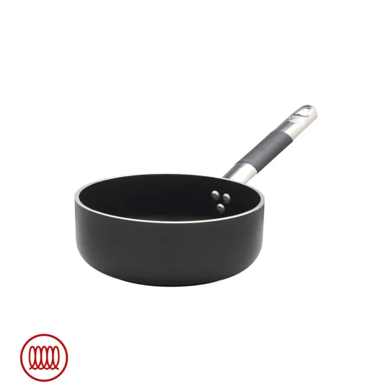 Agnelli AlBlack Casseruola Bassa Induzione In Alluminio Antiaderente 5mm Con Manico Cool Inox Prezzo Basso